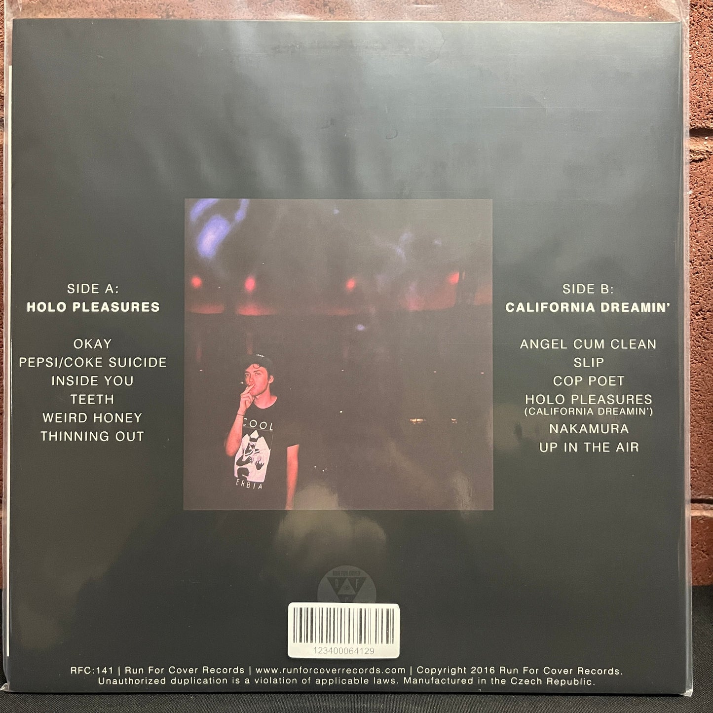 Used LP: Elvis Depressedly "Holo Pleasures / California Dreamin'" LP (2016 Press - Baby Blue In Bone Vinyl)