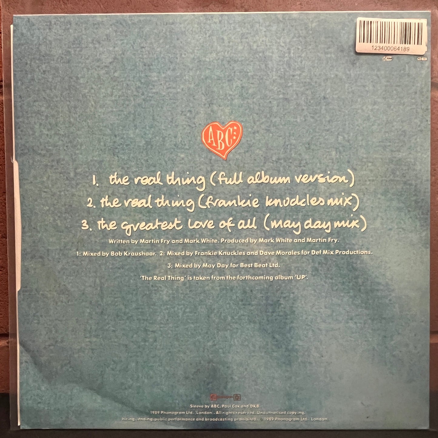Used Vinyl: ABC "The Real Thing" 12" (1989 UK Press)