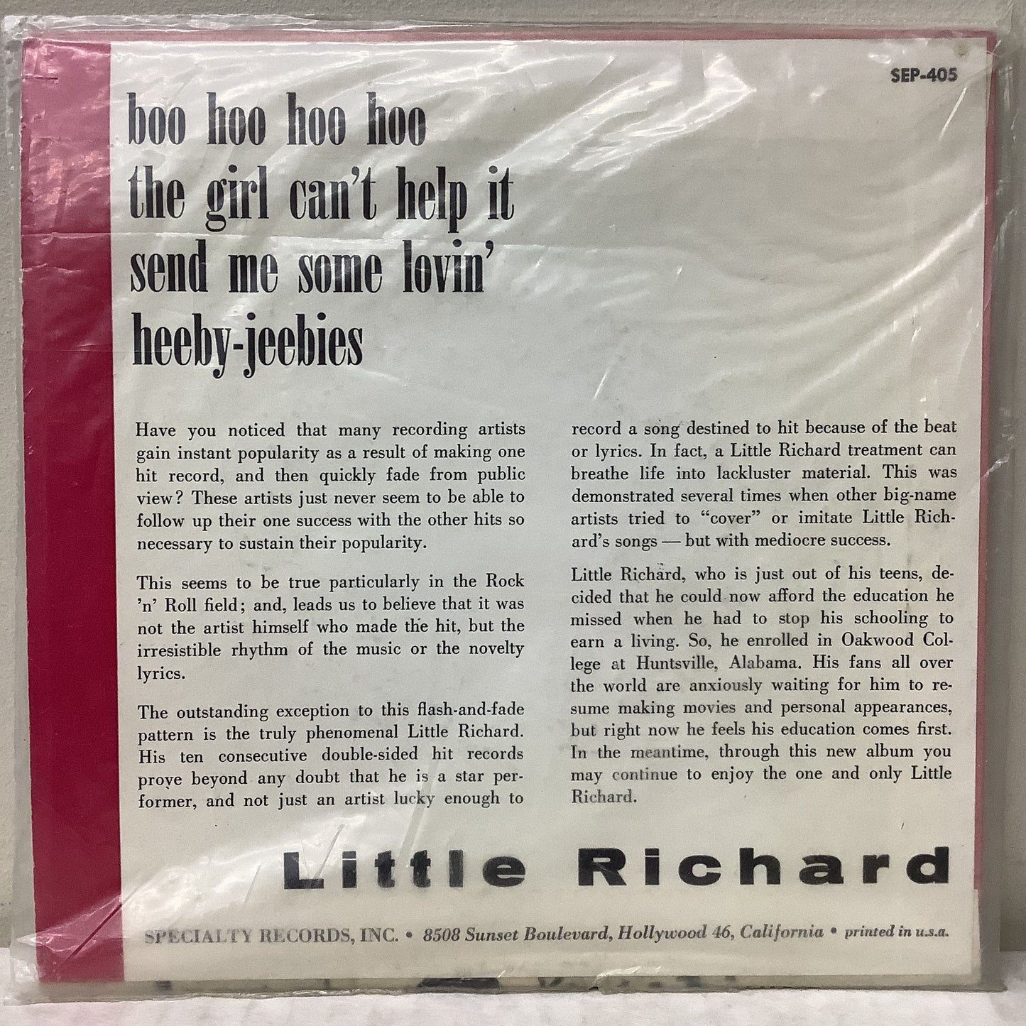 Little Richard - Little Richard (SEALED) - 7" EP