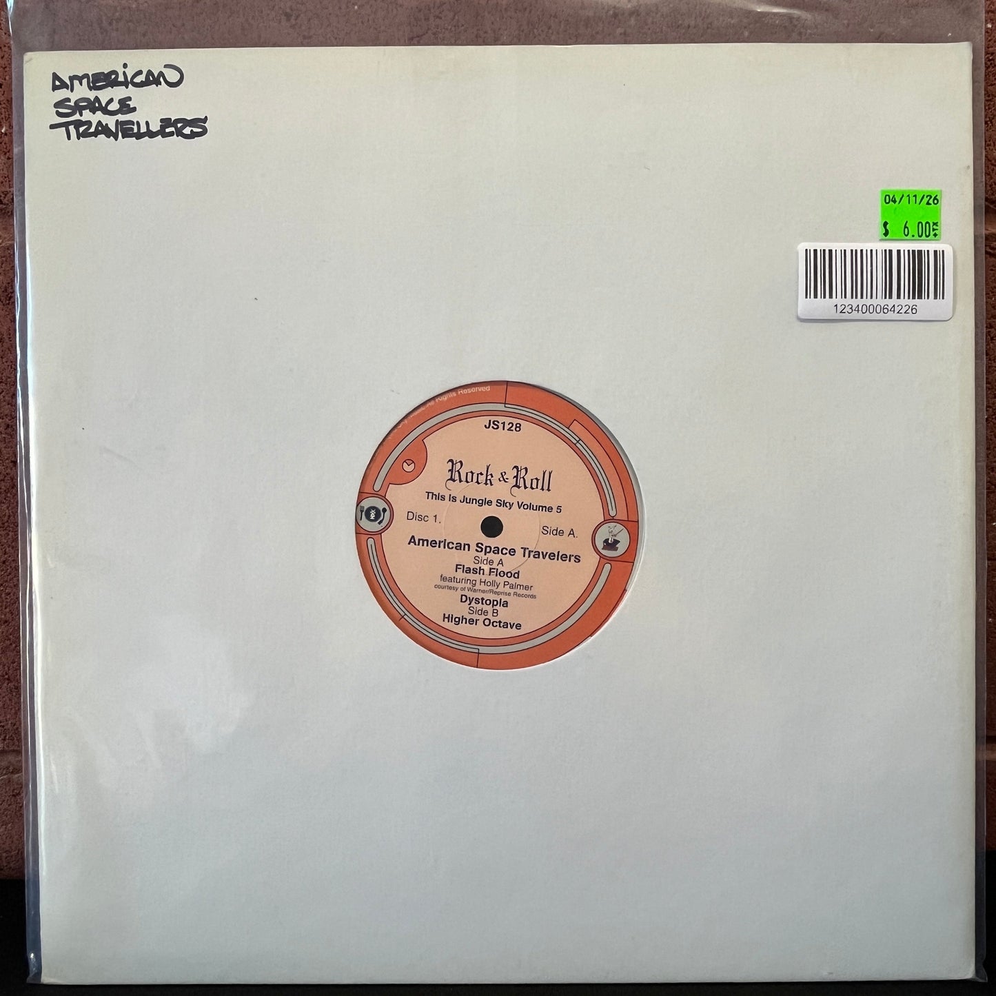 Used Vinyl: American Space Travelers "Rock & Roll (This Is Jungle Sky Volume 5)" 12" (1998 Press)