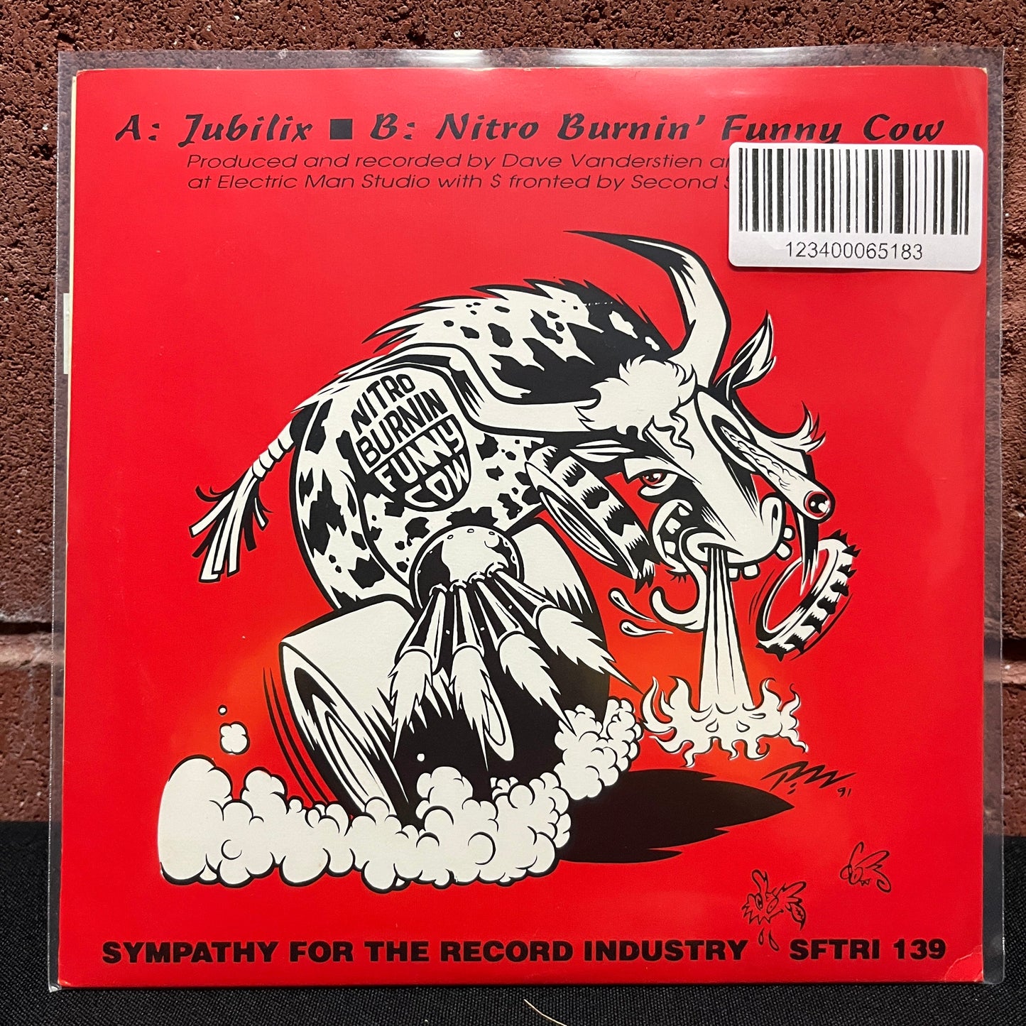 Used Vinyl: Iowa Beef Experience "Jubilix..." 7" (1991 Press - Red Vinyl)