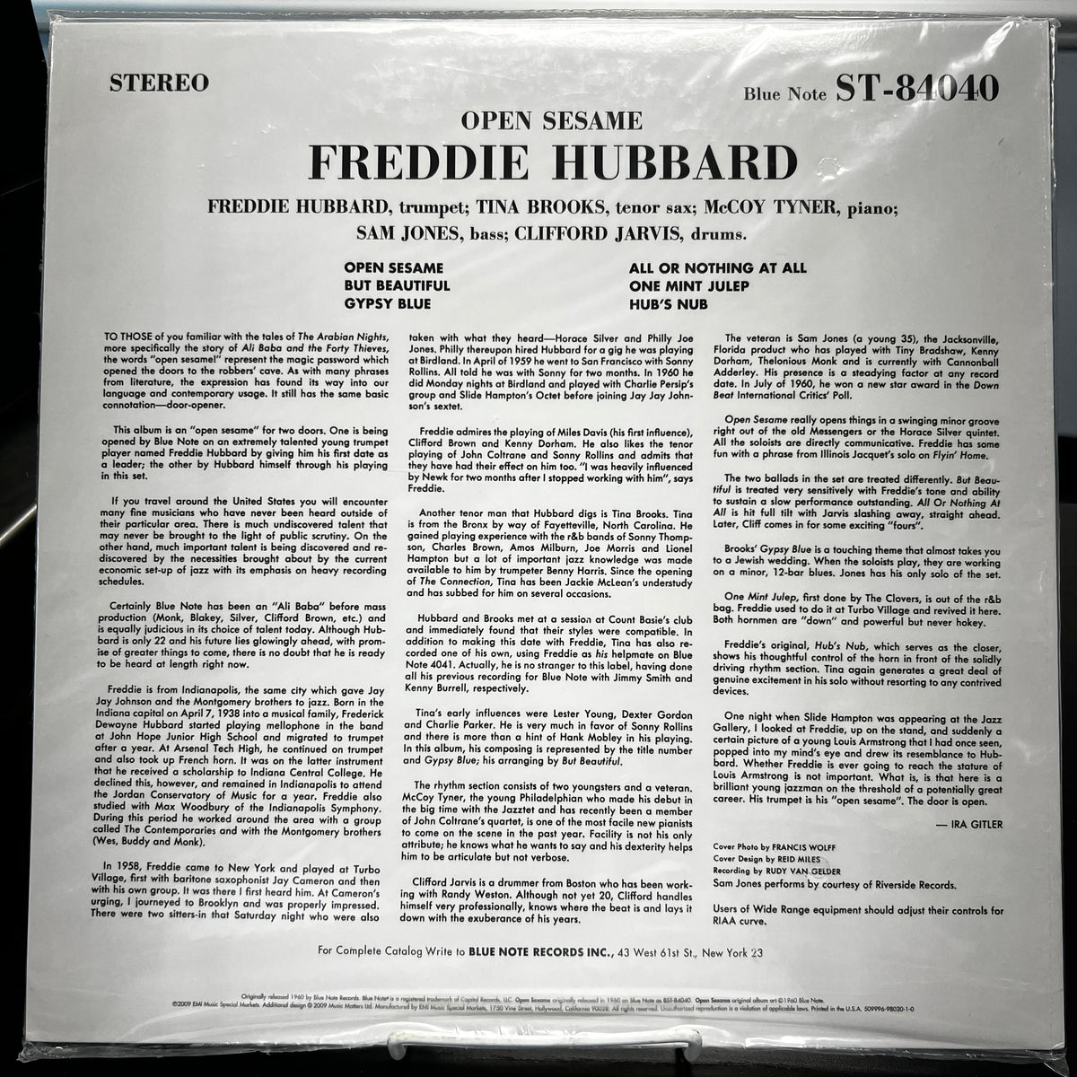 Freddie Hubbard - Open Sesame - Music Matters LP