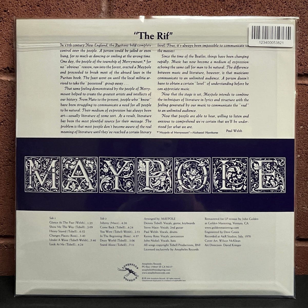 Used Vinyl: Maypole "S/T" LP (Clear Vinyl)