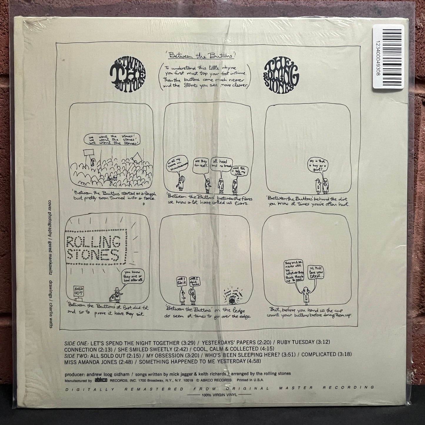 Used Vinyl: Rolling Stones "Between the Buttons" LP (1986 Digital Remaster on 100% Virgin Vinyl)