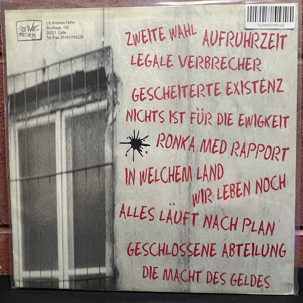 Used Vinyl: Rasta Knast "Legal Kriminal" LP