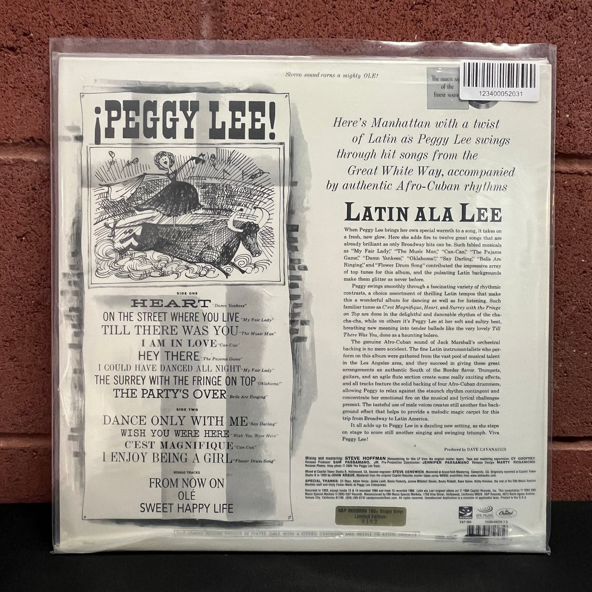 Used Vinyl: Peggy Lee "Latin Ala Lee!" LP (180 Gram)