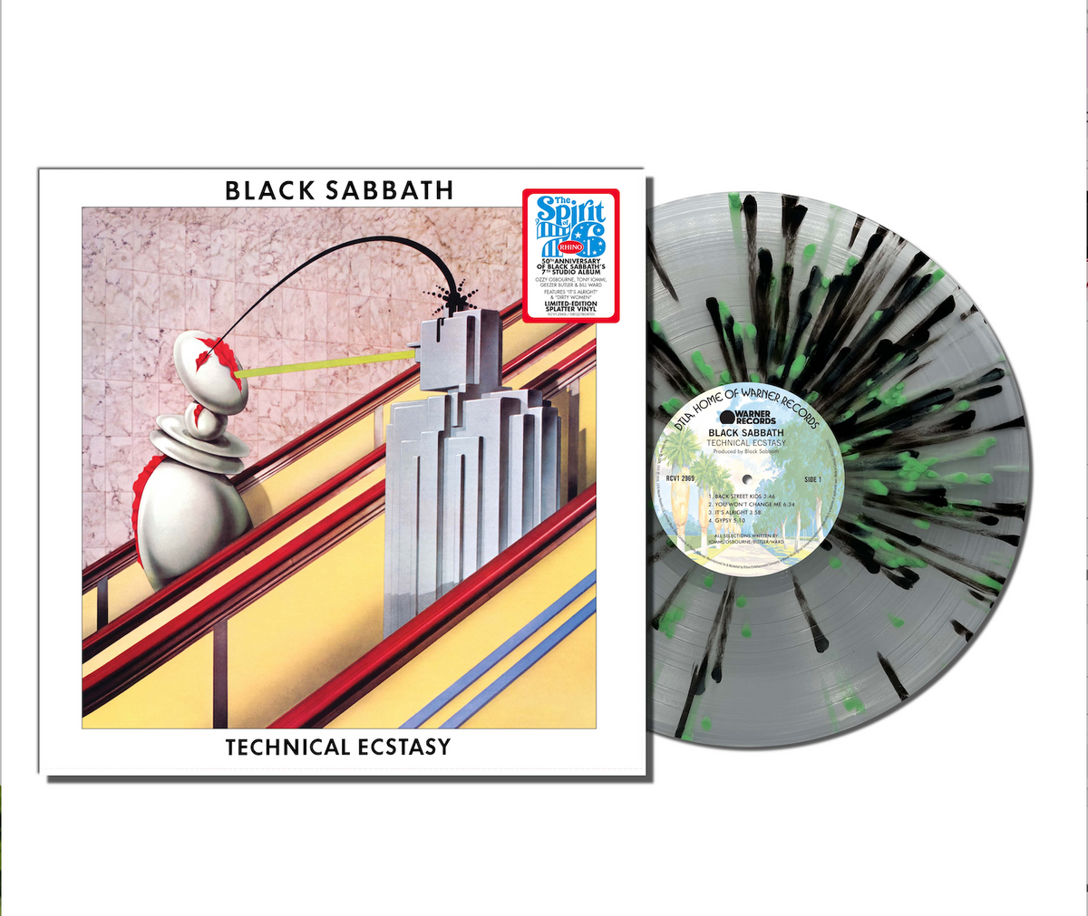 PRE-ORDER: Black Sabbath "Technical Ecstasy" LP (Splatter Color Vinyl)