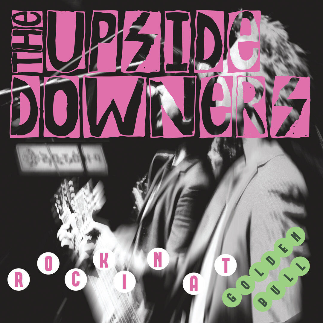 DAMAGED COVER: The Upside Downers "Rockin' At The Golden Bull" 10" (Clear Vinyl & Blue/Purple Splatter)