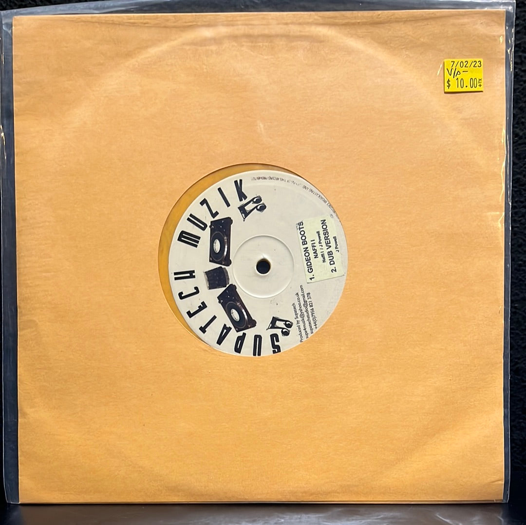 Used Vinyl: Naffi I / Kingsley Wray & Skycru Feat Naffi I “Gideon Boots / The World Is In Danger” 10"