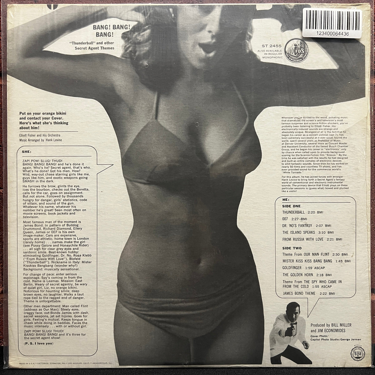 Used Vinyl: Elliott Fisher And His Orchestra ‎"Bang! Bang! Bang!" LP (1966 Press)