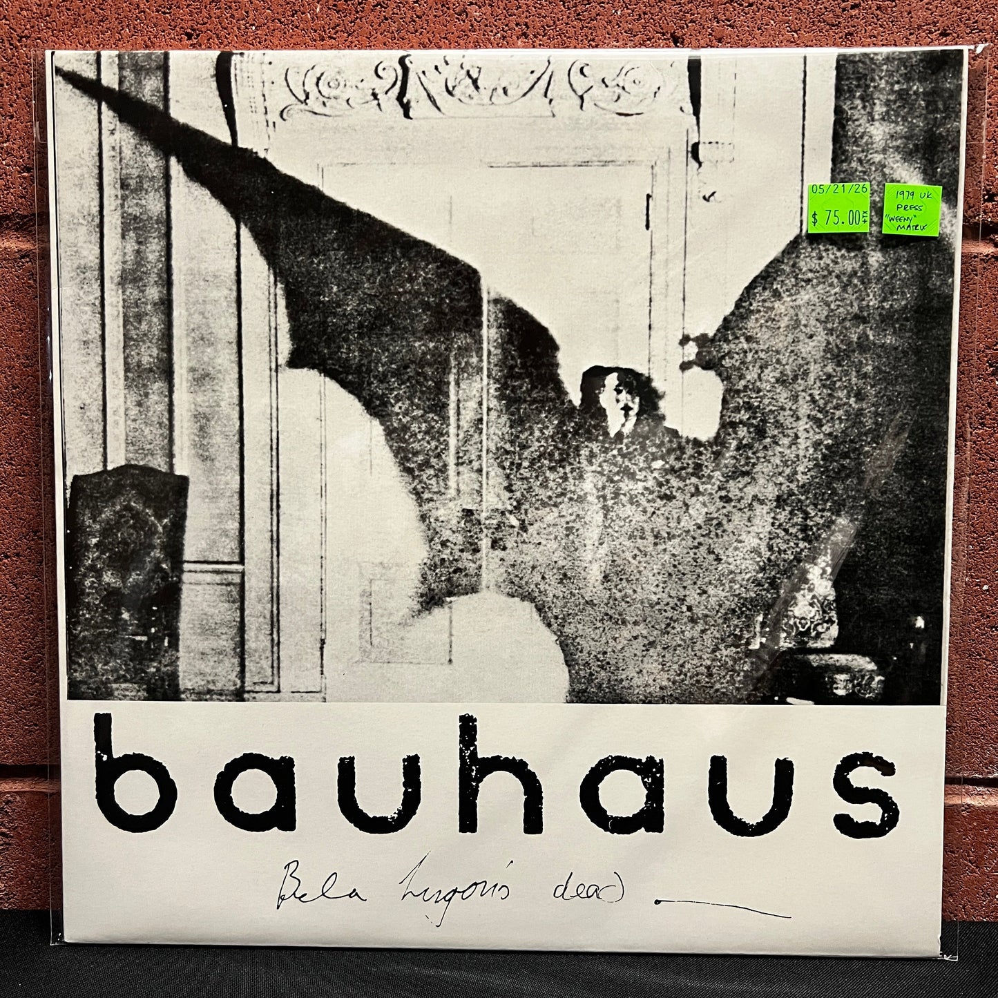 Used Vinyl: Bauhaus "Bela Lugosi's Dead" 12" (1979 "WEENEY 2" UK Press)