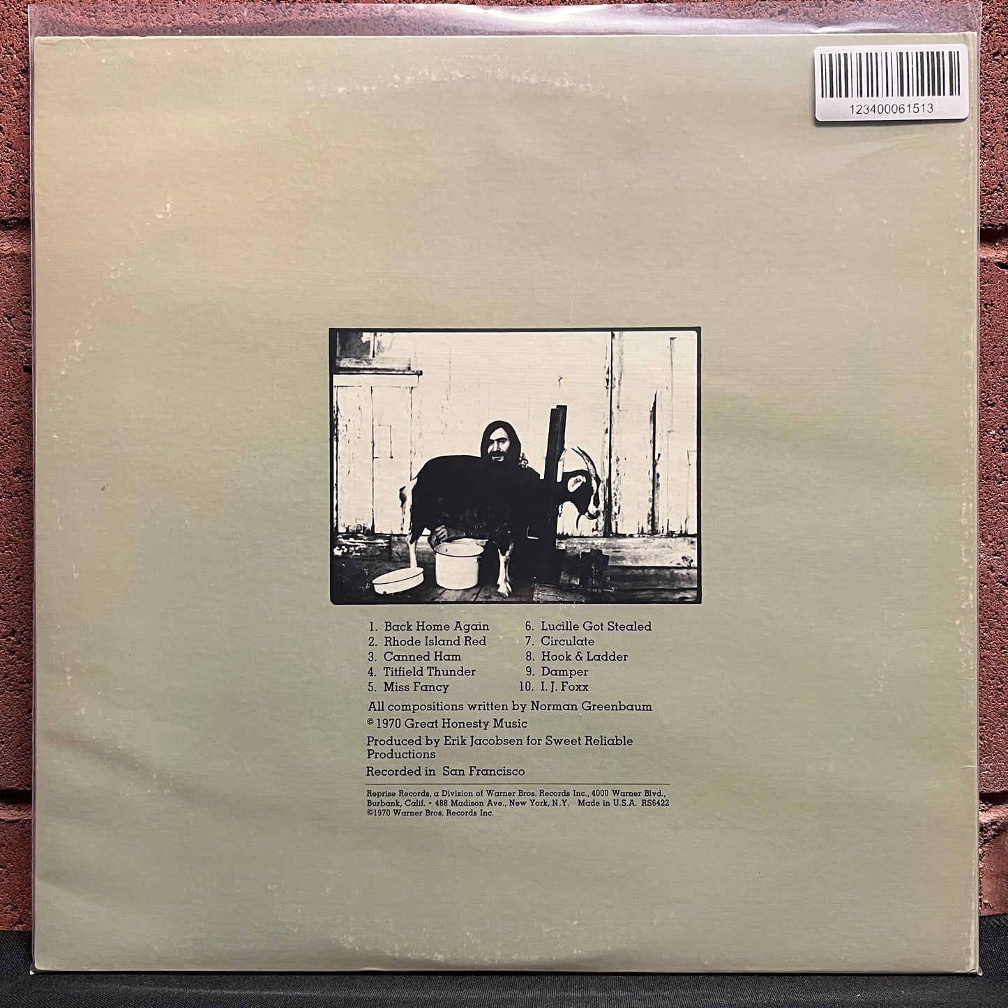 Used Vinyl: Norman Greenbaum ‎"Back Home Again" LP (1970 Promo Press)