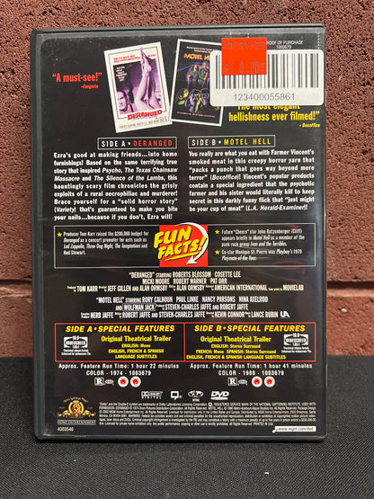 Used DVD: Deranged / Motel Hell DVD