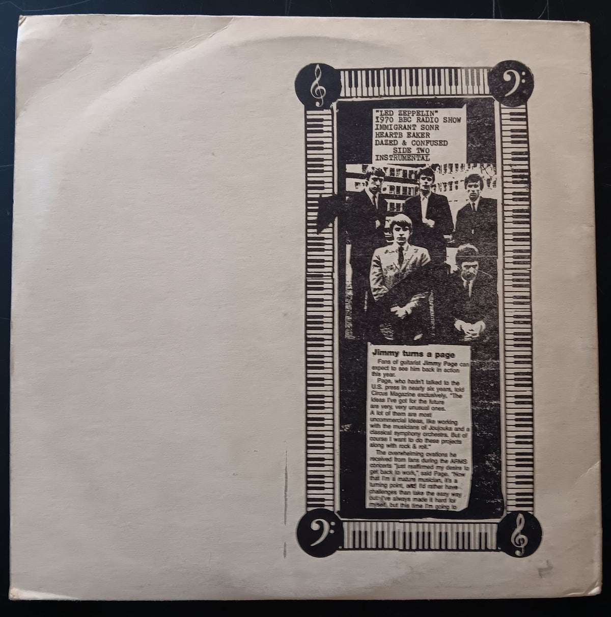 [Used LP] Led Zeppelin / On Tour: The Backstage Story