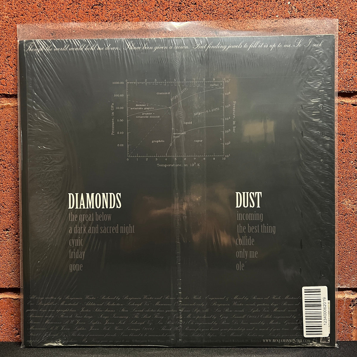 Used Vinyl: Benjamin Winter and the Make Believe "Diamonds and Dust" LP (Clear vinyl)