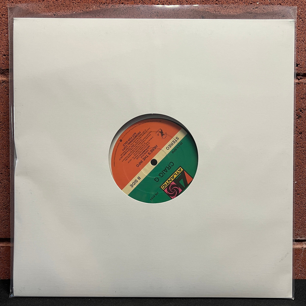 Used Vinyl: Craig G "Word Association" 12" (1991 Promo Press)