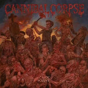Cannibal Corpse/Chaos Horrific (Red & Orange Ink Spots Vinyl) [LP]