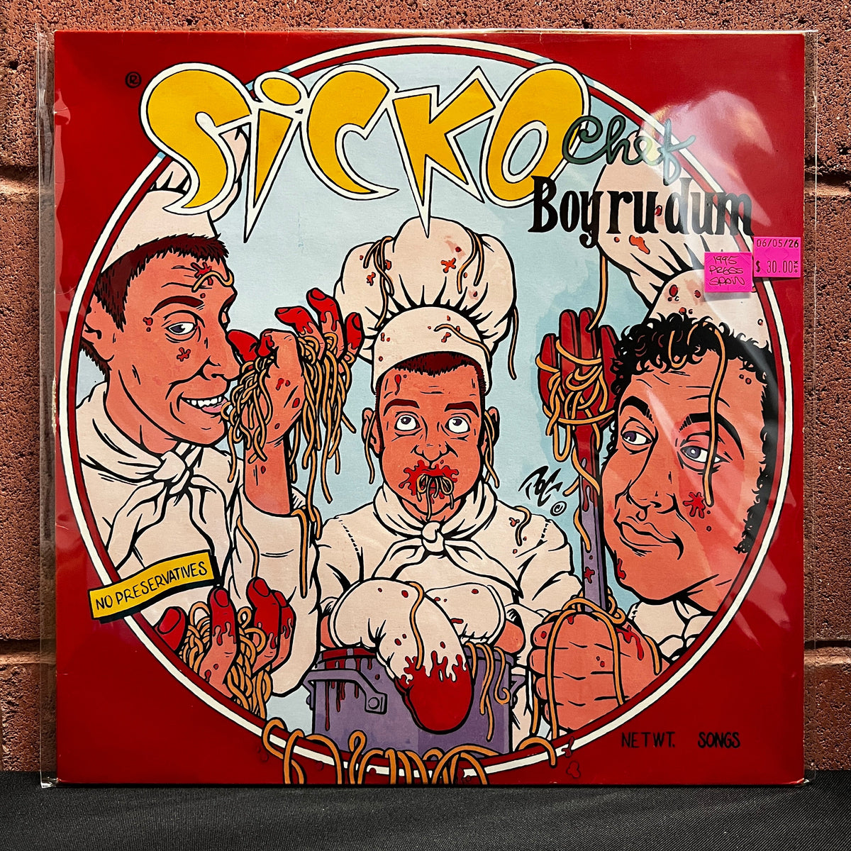 Used Vinyl: Sicko "Chef Boy-R-U-Dum" LP (1995 Munster Press)