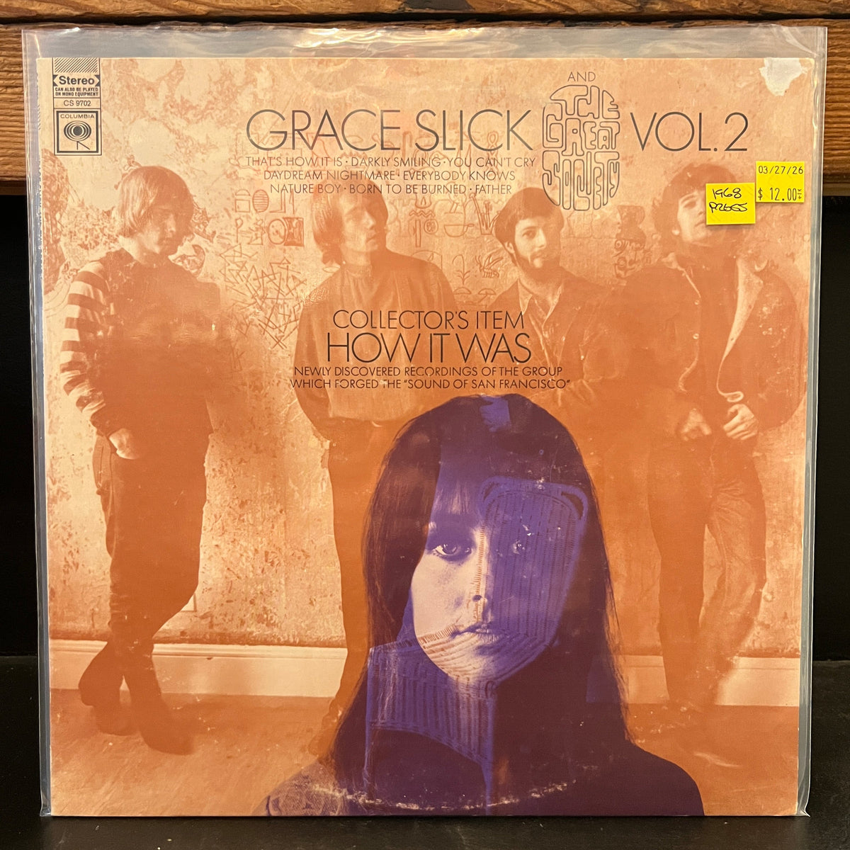 Used Vinyl: Grace Slick And The Great Society ‎"Vol.2 Collector's Item How It Was" LP (1968 Press)