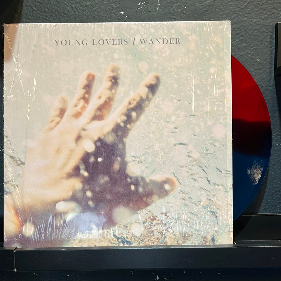 Used Vinyl: Young Lovers/Wander "Young Lovers/Wander" 12" Single (Sea Blue/Blood Red Vinyl)