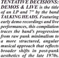 Talking Heads/Tentative Decisions: Demos & Live (LP+7") [LP]