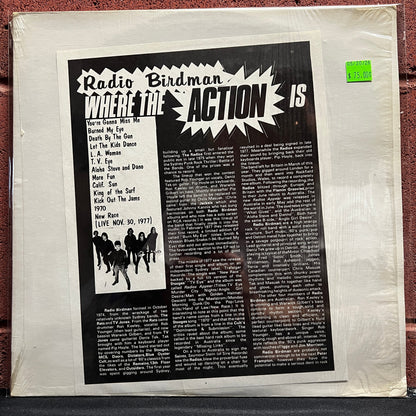 Used Vinyl: Radio Birdman "Where The Action Is (Live Nov 30 1977)" LP (In shrink!)