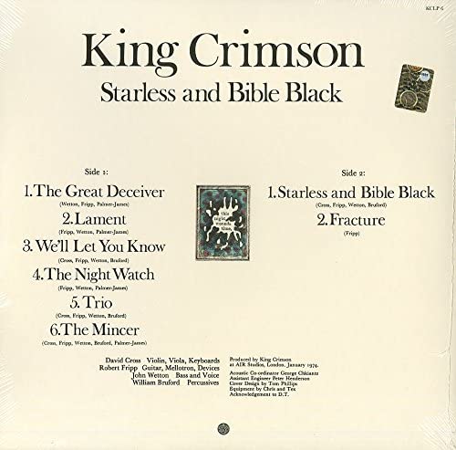 King Crimson/Starless And Bible Black [LP]