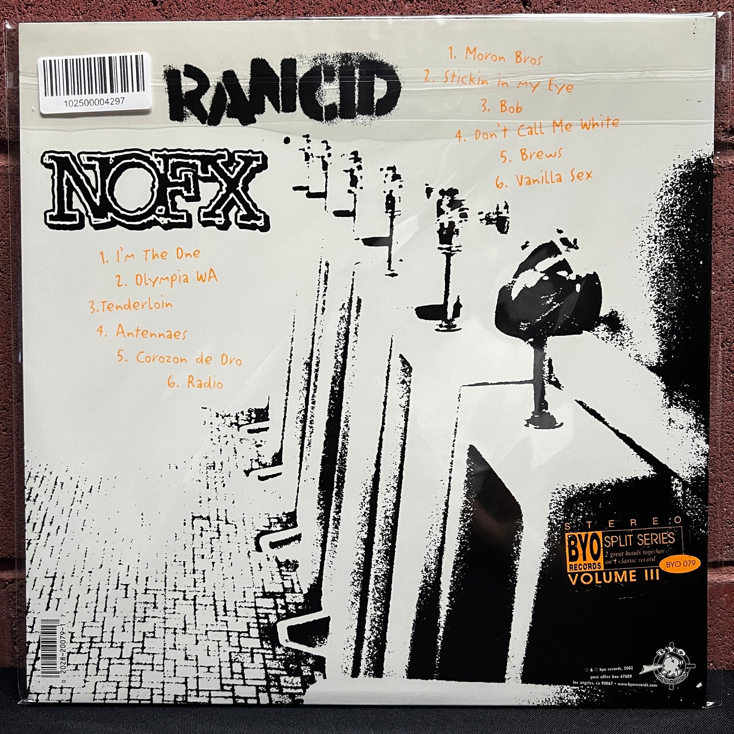 Used Vinyl: NOFX / Rancid "BYO Split Series / Volume III" LP (2002 Orange Cover)