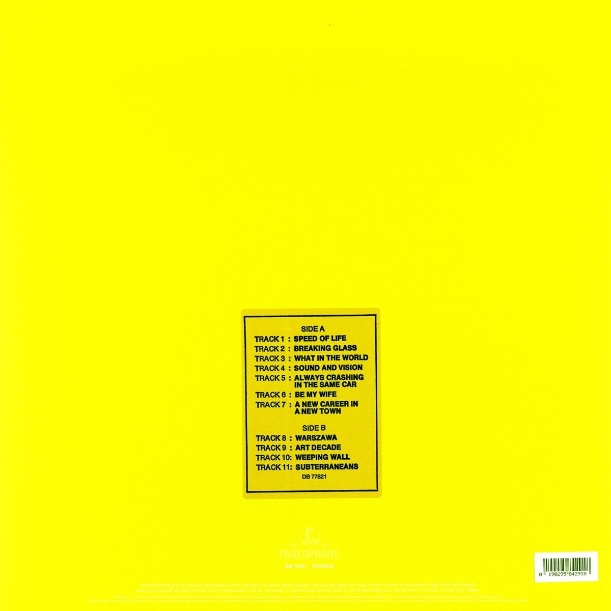 Bowie, David/Low [LP]