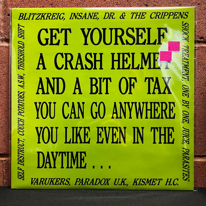 Used Vinyl: V/A "Get Yourself A Crash Helmet..." LP ('92 comp w/ The Varukers, Paradox UK etc)