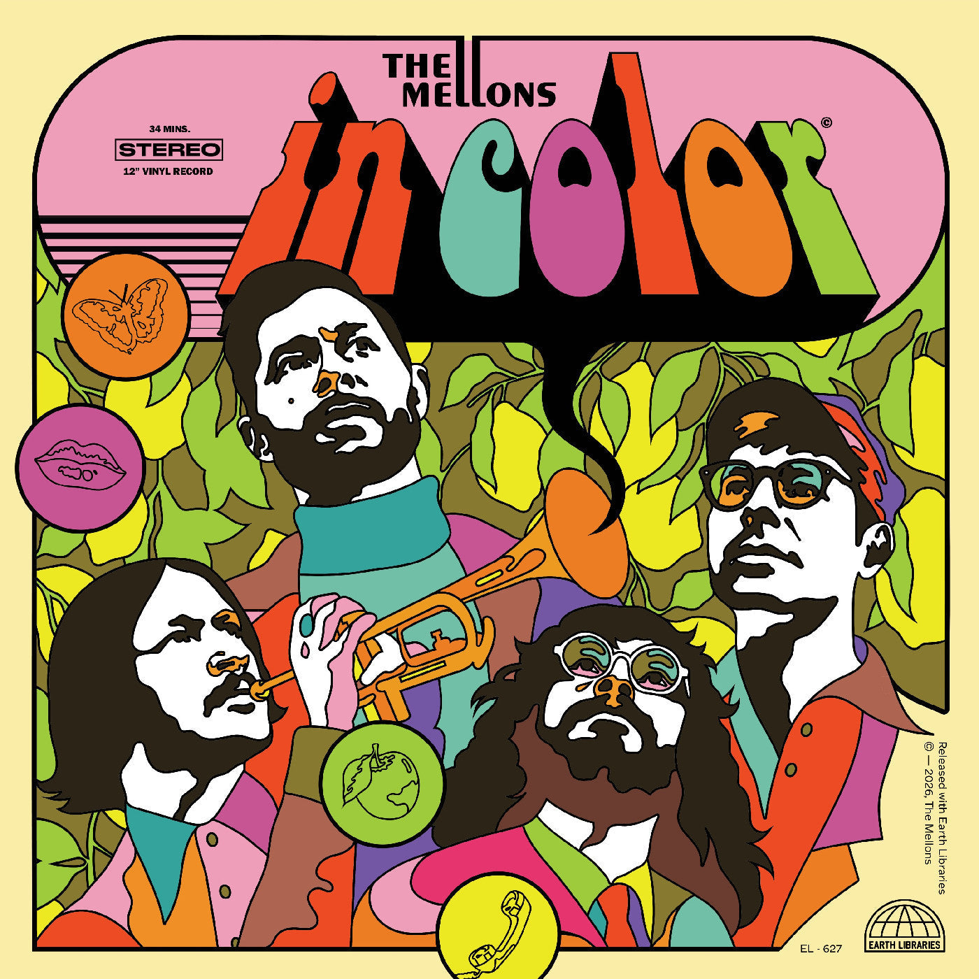 PRE-ORDER: The Mellons "The Mellons in Color" LP (Orange Vinyl)