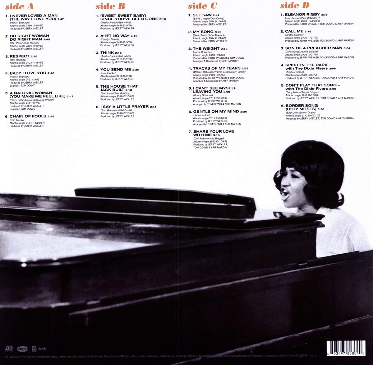 Franklin, Aretha/The Atlantic Singles 1967 - 1970 [LP]
