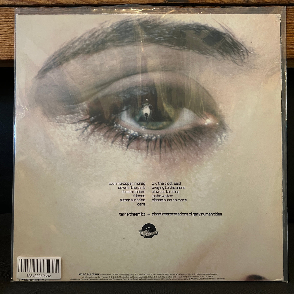 Used Vinyl: Terre Thaemlitz "Replicas Rubato" LP (1999 German Press)