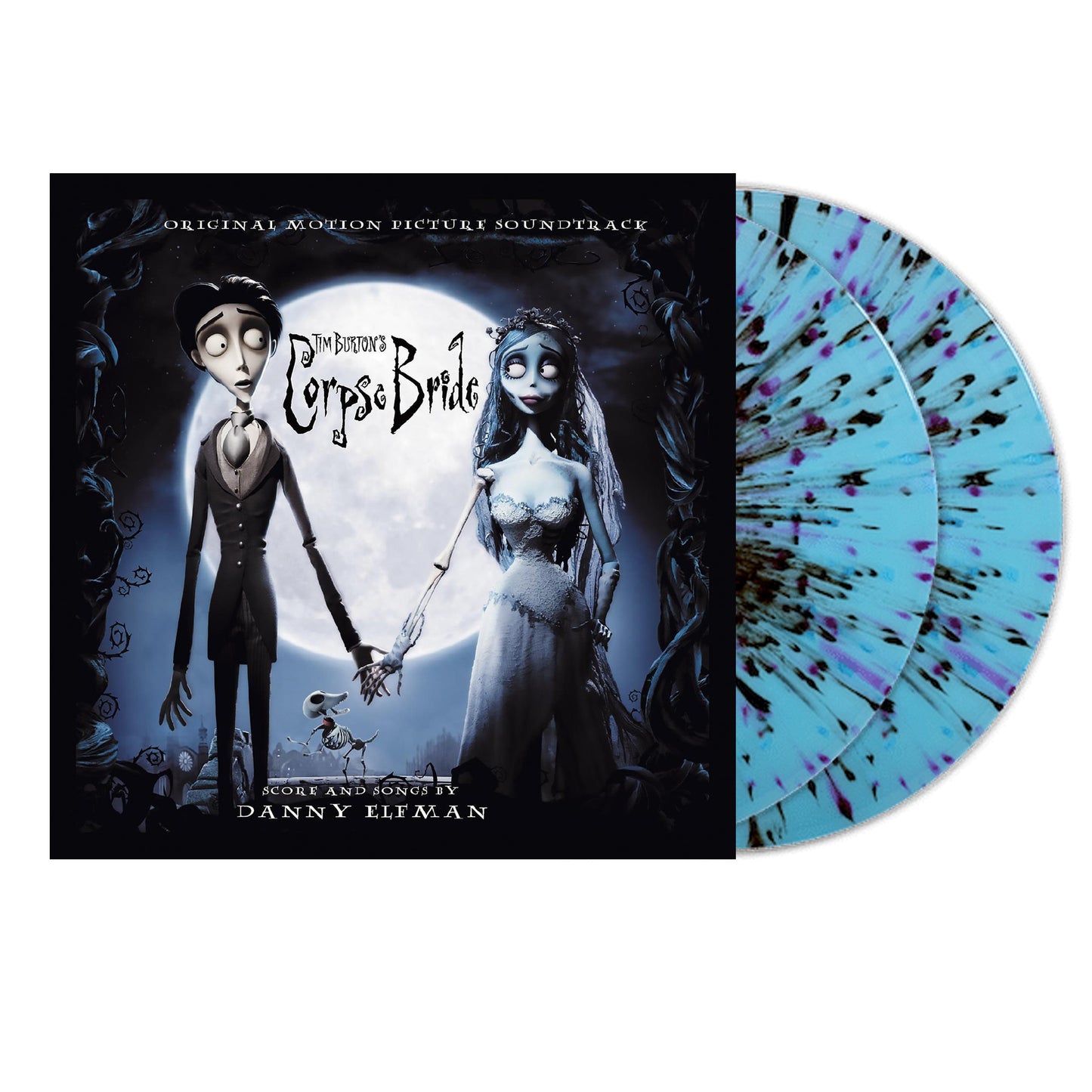 Danny Elfman "The Corpse Bride (OST) 2xLP (Blue Moon with Purple & Black Ghost Splatter Vinyl)