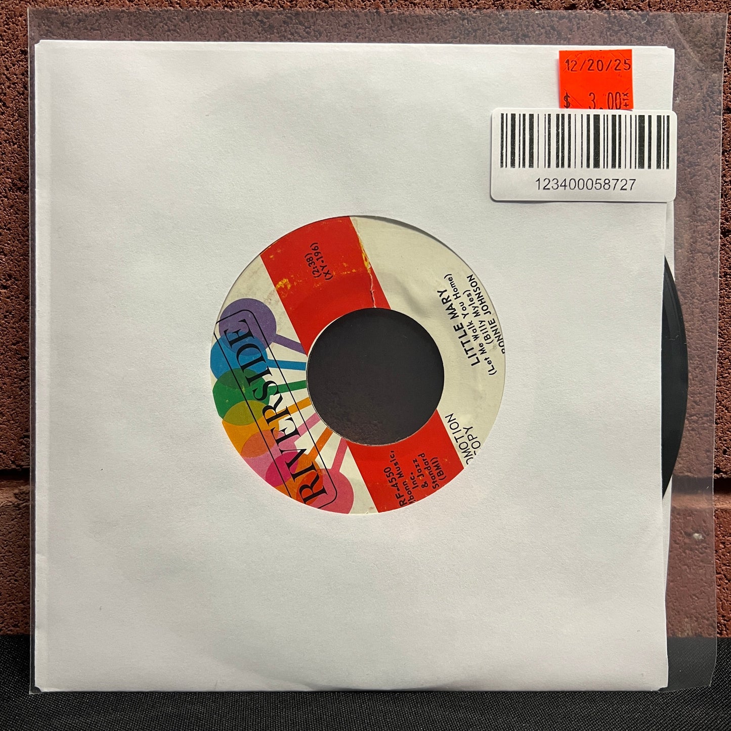 Used Vinyl: Ronnie Johnson “Love, Oh, Love / Little Mary” 7" (Promo)
