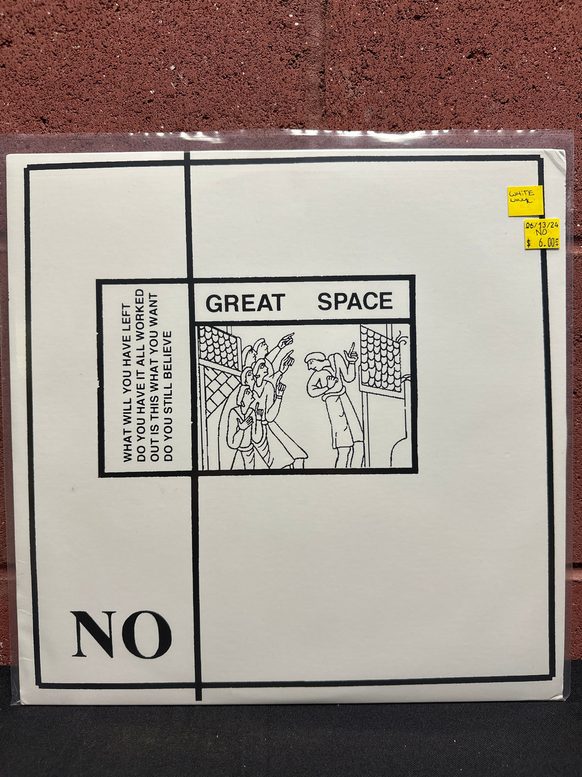 Used Vinyl: No "Great Space" 12" (White vinyl)