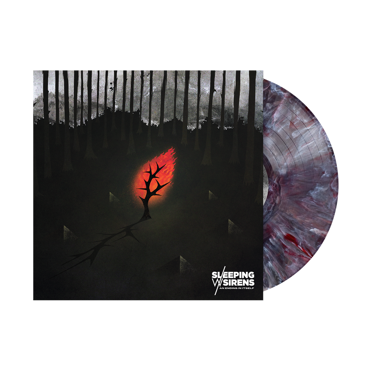 Sleeping With Sirens "An Ending In Itself" LP (Indie Exclusive Black, White & Red Swirl Vinyl)