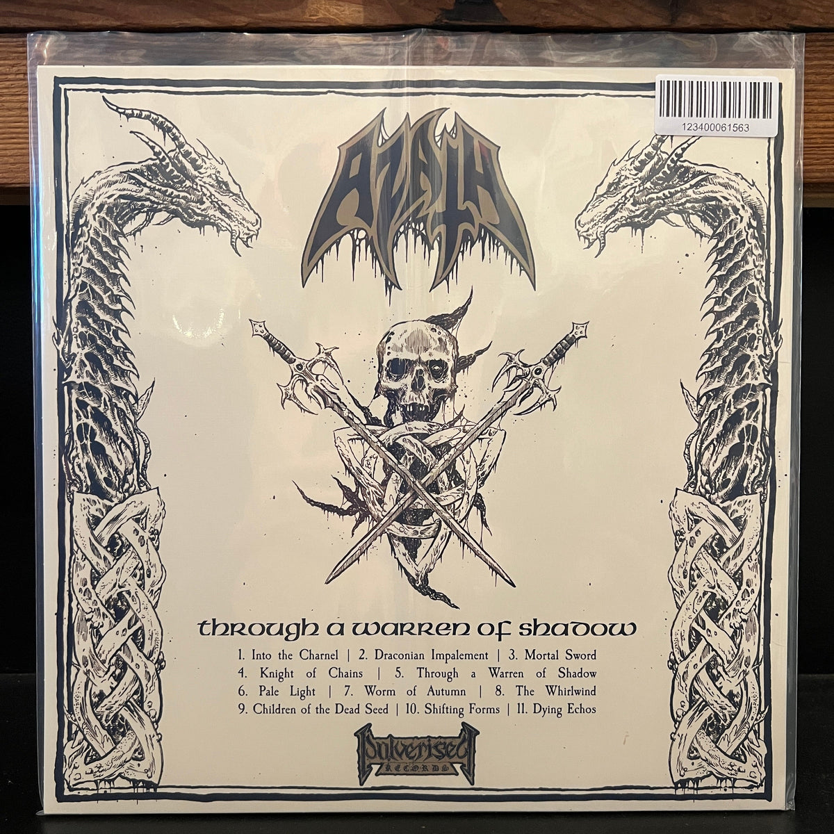 Used Vinyl: Azath "Through A Warren Of Shadow" LP (2020 Press - Bone Vinyl)