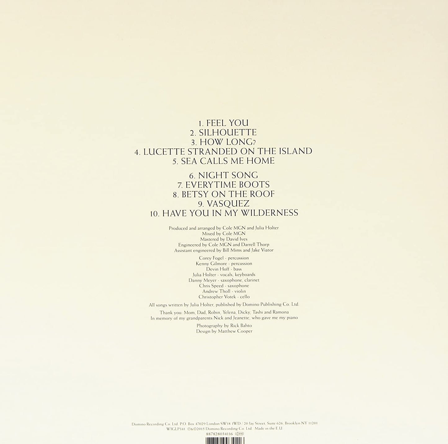 Holter, Julia/Have You In My Wilderness [LP]