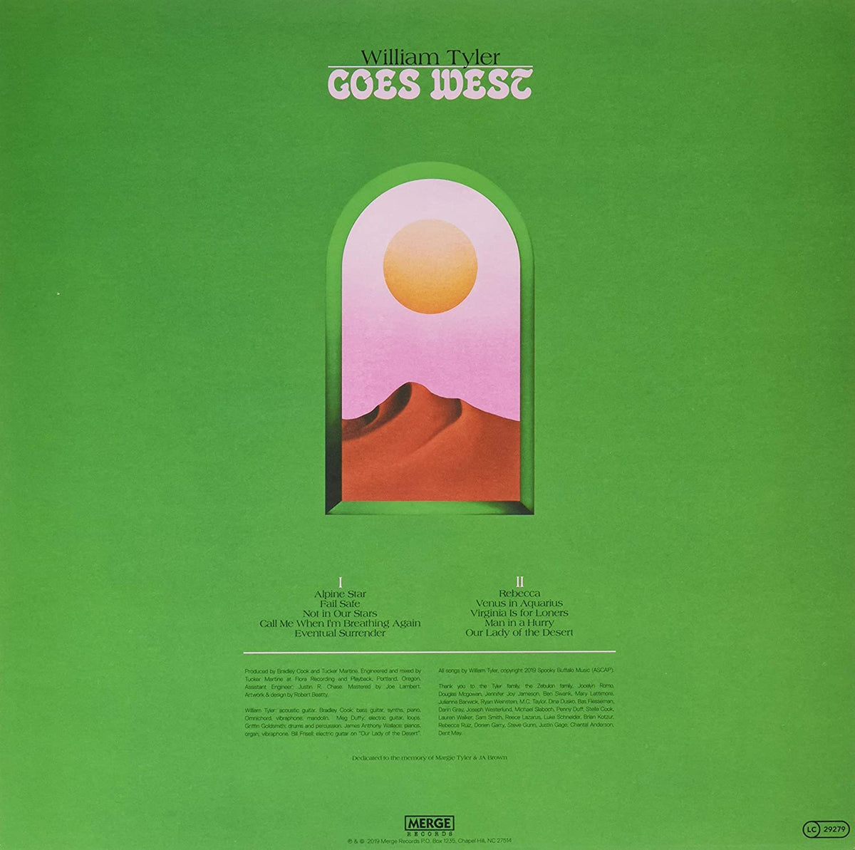 Tyler, William/Goes West - Green Vinyl [LP]