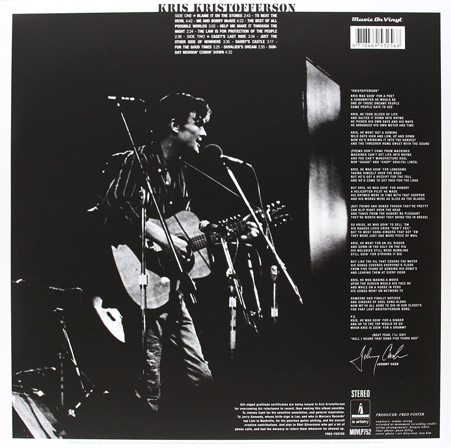 Kristofferson, Kris/Kris Kristofferson (Audiophile Pressing) [LP]