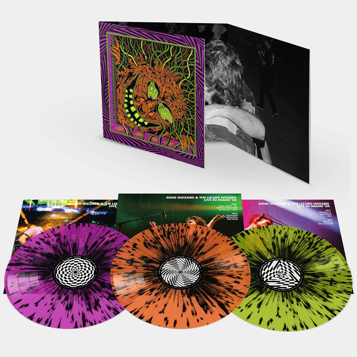 King Gizzard And The Lizard Wizard/Live In Miami '24 (Triple Gatefold - Splatter Vinyl) [LP]