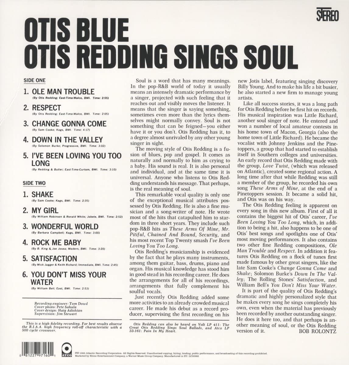 Redding, Otis/Otis Blue [LP]
