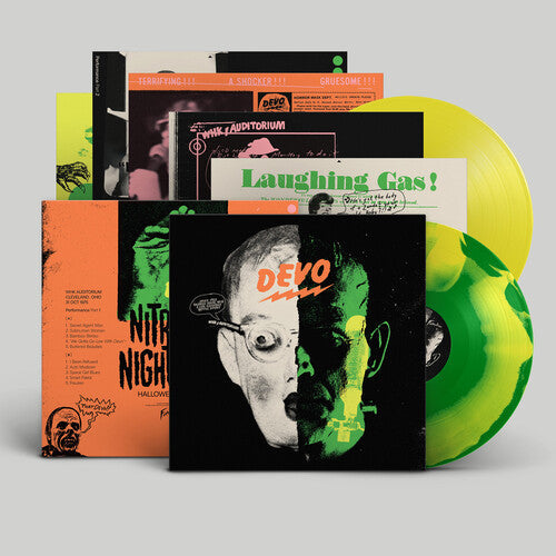 PRE-ORDER: Devo "Nitrous Nightmare Halloween Live '75" 2xLP ("Laughing Gas" Color Vinyl)