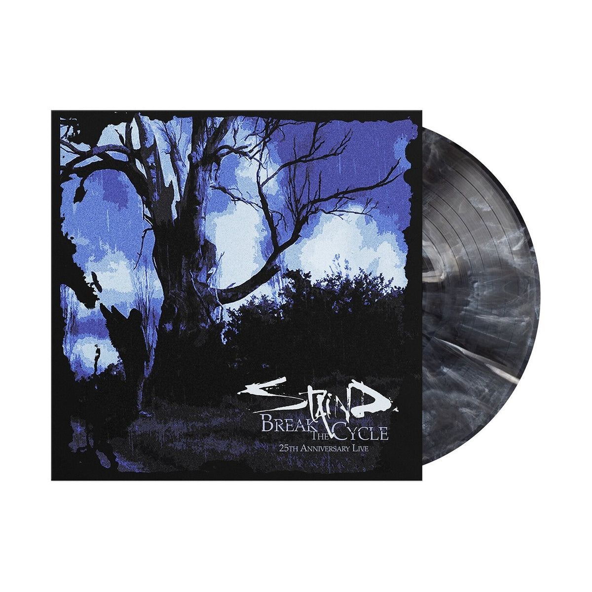 PRE-ORDER: Staind "Break The Cycle (25th Anniversary Live)" LP (Black Ice/Black Wave Color Vinyl)