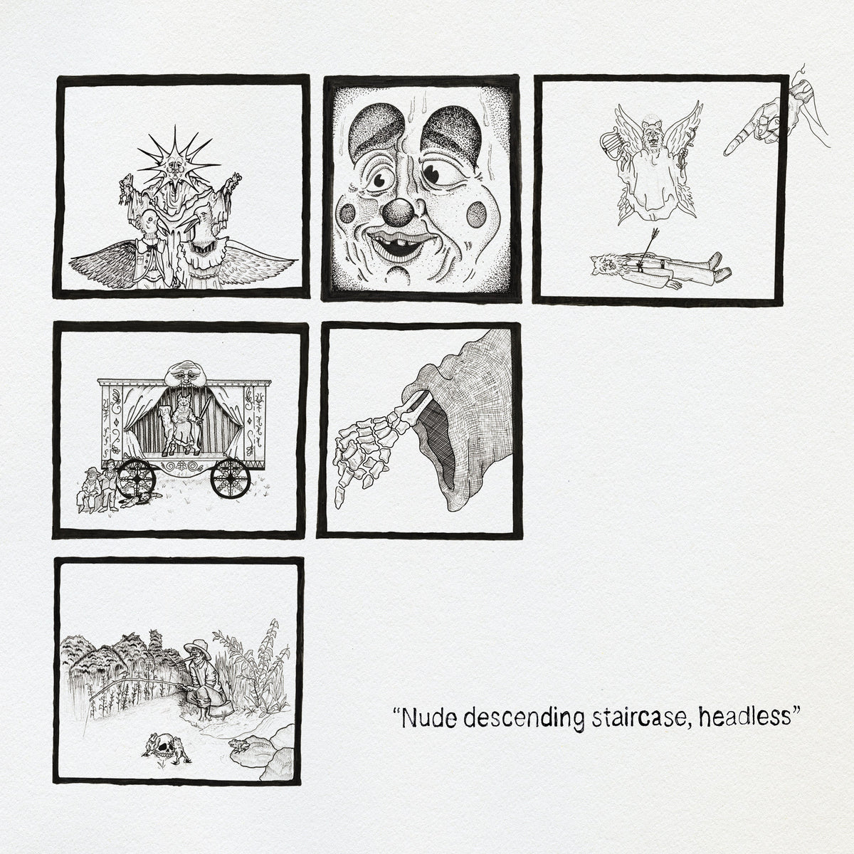 Teen Suicide "Nude descending staircase headless" LP ("Distant Clouds" Opaque Grey Vinyl)