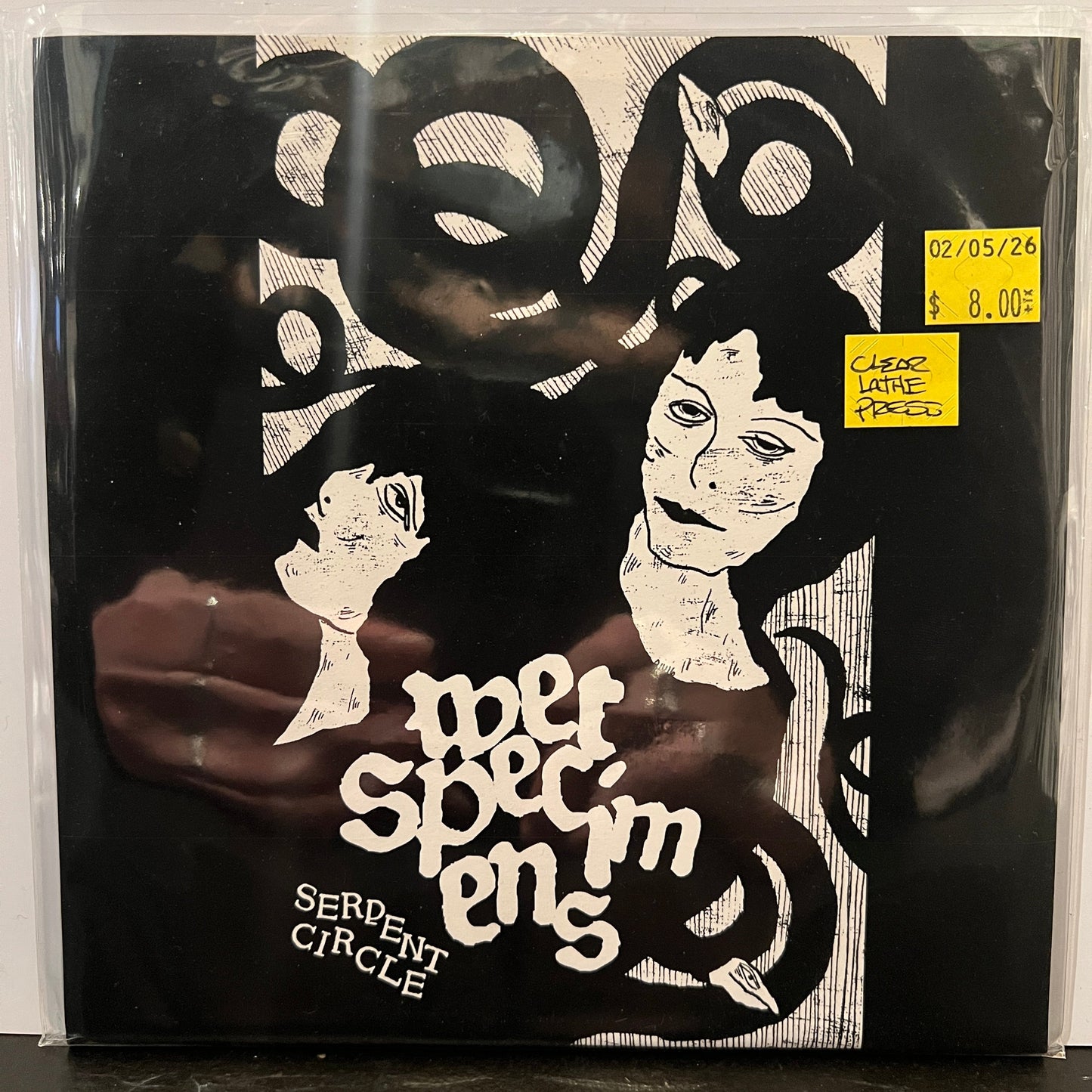Used Vinyl: Wet Specimens "Serpent Circle" 7" (2020 Clear Lathe Press)