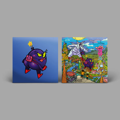 Flying Lotus "BIG MAMA" 12" EP (Indie Exclusive Sky Blue Vinyl, Screen Printed B-Side)