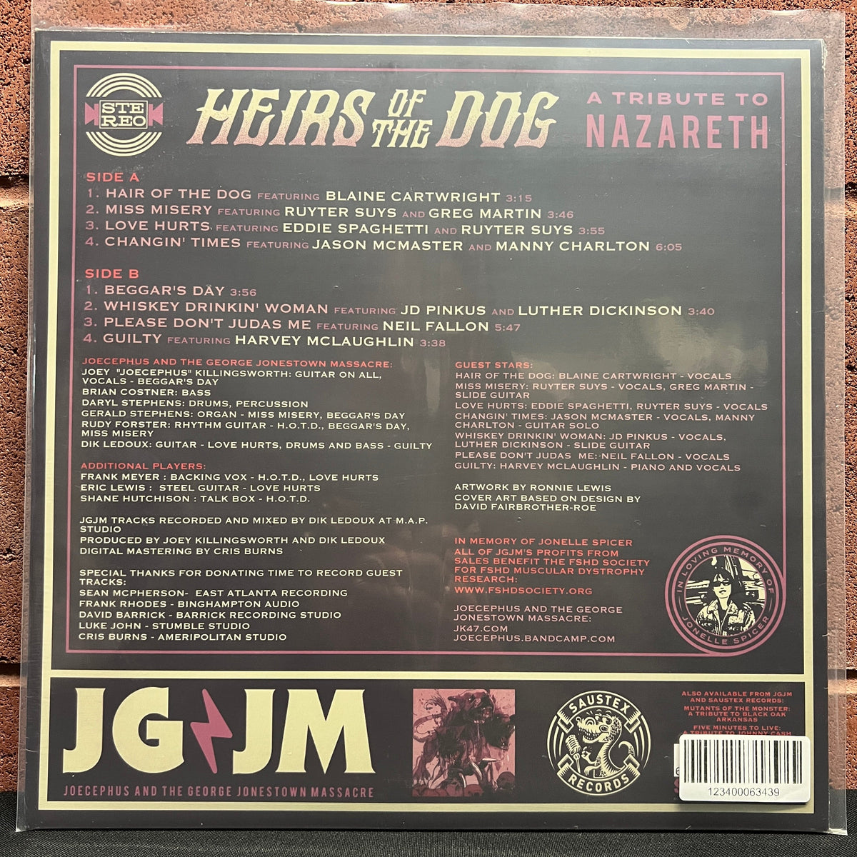 Used Vinyl: Joecephus And The George Jonestown Massacre "Heirs Of The Dog: A Tribute To Nazareth"  LP (Sealed)
