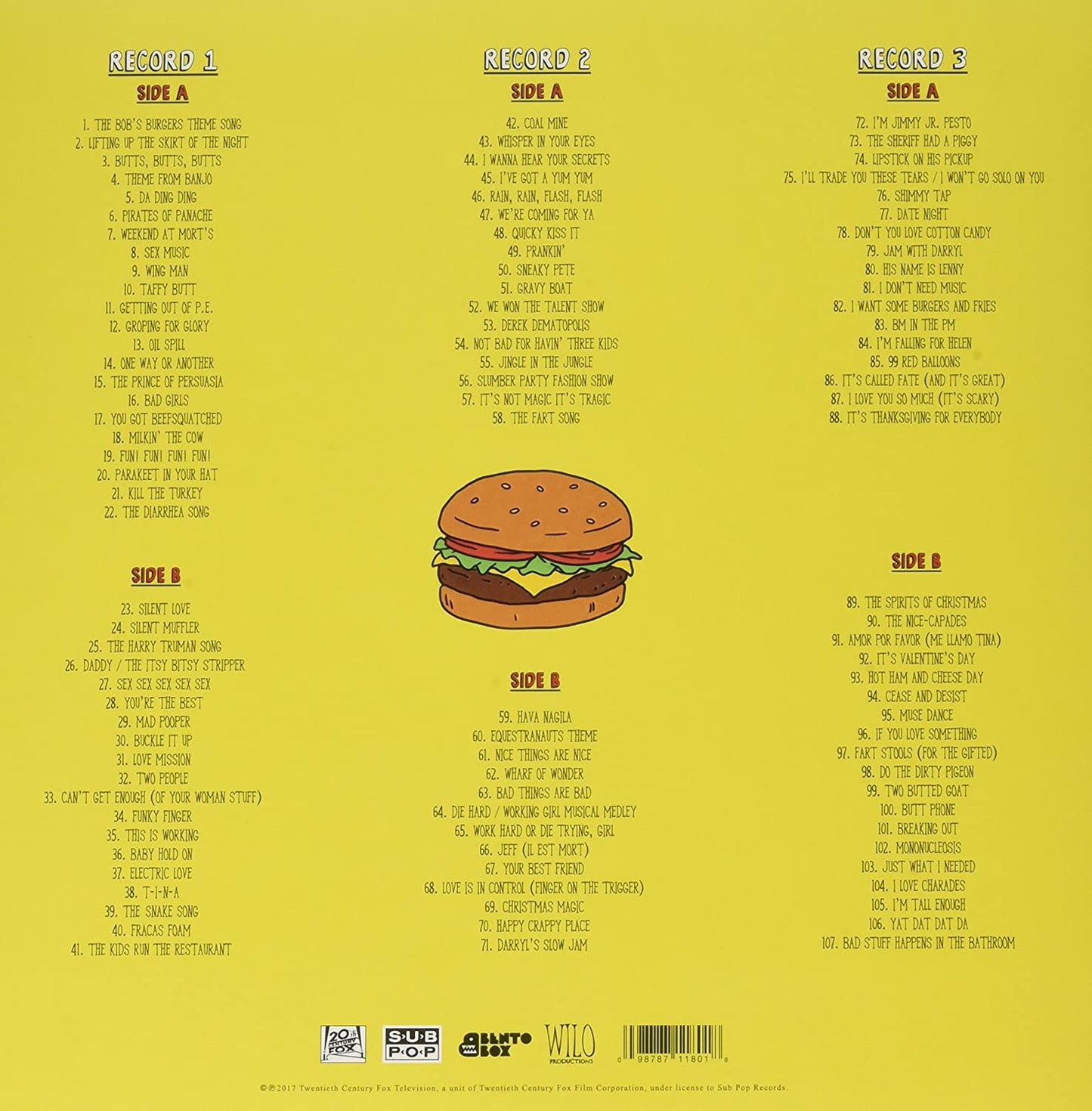 Soundtrack/The Bob's Burgers Music Album (3LP+7 Inch) [LP]